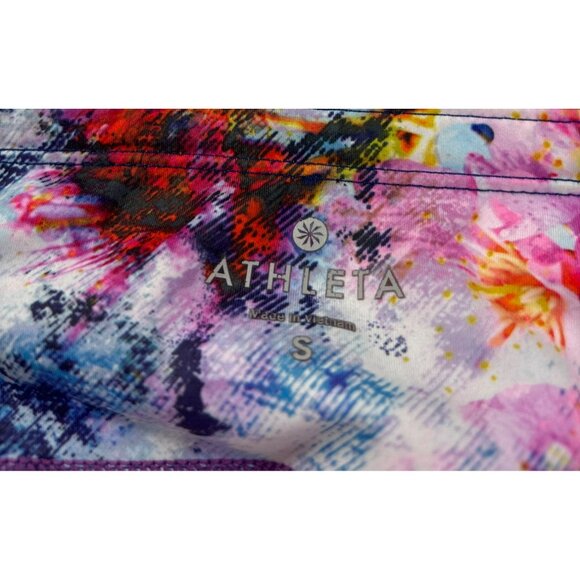 Athleta Hypersonic Sonar Cropped Leggings Size S Abstract Colorful - Picture 7 of 8